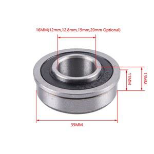 플랜지 F6202RS 수레 16 ABEC 13X35X11MM 밀폐 깊은 2RS 정원 F6202