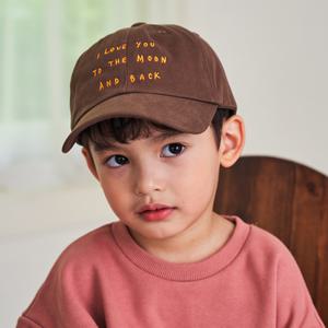 [비치스앤크림_키즈]아이러브유 투더문 볼캡-브라운(I love you to the moon Ball-Cap, Brown)