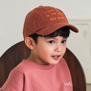 [비치스앤크림_키즈]아이러브유 투더문 볼캡-브릭(I love you to the moon Ball-Cap, Brick)