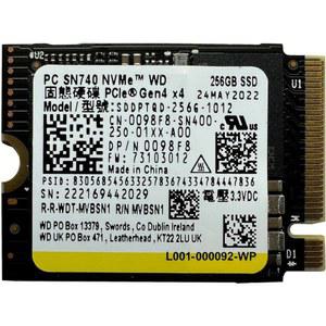 WD SN740 256GB 드라이브 Gen 업그레이드 SSD 솔리드스테이트 30mm