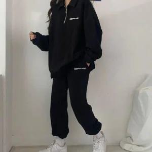 /신상오픈런 하프집업 카라맨투맨 밴딩조거 츄리링세트