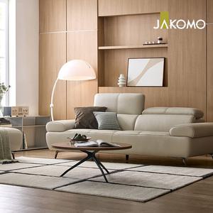 [스툴무료][자코모] 오딘 3인 기능성 슈렁큰 천연면피 소가죽 소파(전면가죽적용)+올가죽스툴