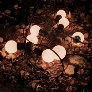 캠핑 야외알전구 LED 빅볼전구화이트 50구25M 야외앵두전구 파티라이트 LED알전구 야외알전구
