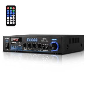 [미국배송] DAAKRO AV-568 스테레오 홈 리시버 시어터 노래방용 앰프 최대 300W 파워 오디오 리시버(블루투스 스튜디오 포함) /MIC /USB /SD /AUX /FM