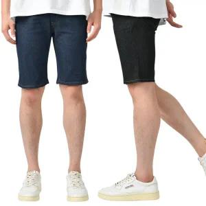[핫코드]남자 스판 밴딩 생지 데님 5부 청반바지 2컬러 4139