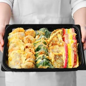 [5종 1kg] 수제전 모둠전 5종 1kg (육전,꼬지,동태,깻잎,동그랑땡)