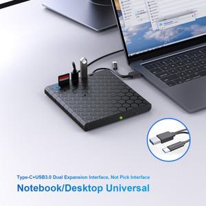 CD롬 플레이어 외장 CDDVD 드 USB 30 C DVD 드 플레이어 SDTF 슬롯 휴대용 CD DVD 버너 노트북 맥북 PC용 U