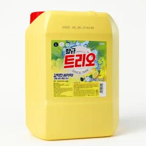 트리오 14kg 항균 주방세제 말통 대용량 업소용