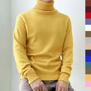 남자긴팔니트 남자 데일리 목폴라 니트 1P 남성 빅사이즈 스웨터