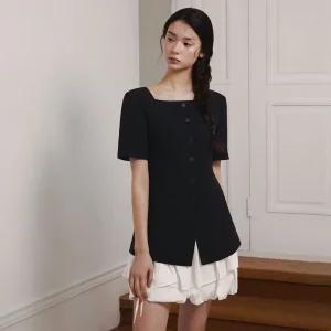 잇미샤 [25 S/S] 스퀘어넥 슬림핏 자켓 ITP4ZJK880