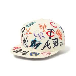 뉴에라 9FIFTY 팀 로고 올오버 MLB 크롬 남성 여성 스냅백