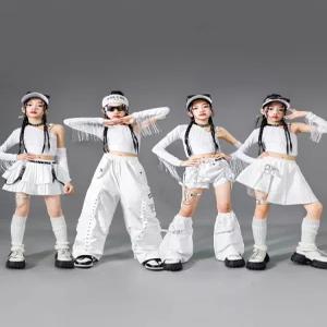 여아 재즈댄스 공연복 스트리트 댄스 의상 어린이 무대의상 세트