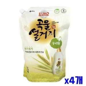 밀 곡물설거지 주방세제 리필용 1.2L x4개 (WFJXSU4)