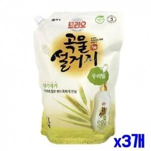 밀 곡물설거지 주방세제 리필용 1.2L x3개 (WFJXSU3)