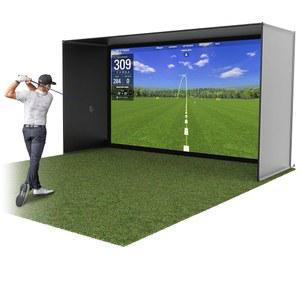 GoSports 골프 시뮬레이터 인클로저 네트 - 10 x 8 피트, 12 9 피트 또는 14 선택 프레임 및 HD 임팩트 스크린 키트가 포함된 전체 세트