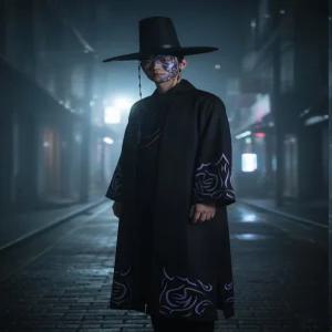 디아노 사자보이즈 케이팝 저승사자코스프레 갓 반티 두루마기 할로윈코스튬 세트 hunters