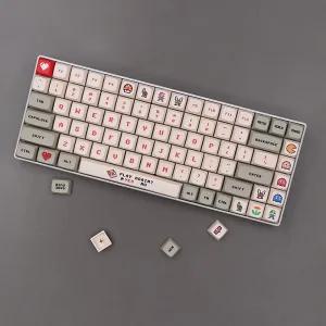마리오 레트로 게임 키캡 세트 XDA PBT 염료승화 (138key) 기계식 키보드