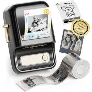 NIIMBOT B21 프로 라벨 메이커, 300DPI HD 프린터, 노트, 사진, 스터디 그래픽, 메모 50x30mm 라벨, 230Pcs(블랙)에 이상적입니다