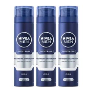 니베아 쉐이빙 폼 면도 크림 프로텍트&케어 200ml X3P BNS