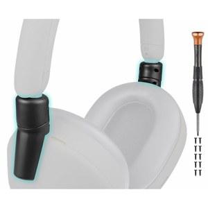 SOULWIT 헤드폰 고장 난 힌지 수리 소니 WH-1000XM5(WH1000XM5)용 커넥터 키트, 헤드밴드 사이드 커버 슬라이더 액세서리 교체용 접이식 조인트 - 블랙