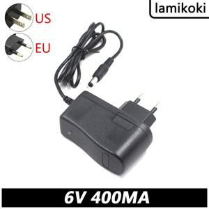 전원 어댑터 AC 100V 240V 출력 DC 6V 400MA 공장 직접 90 ° 회전 3.5x1.35mm