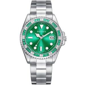 PASOY 여성용 핑크 다이얼 시계 우아한 38mm 스테인리스 스틸 브레이슬릿 야광 방수 쿼츠 무브먼트 날짜 표시