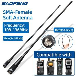 Baofeng SMA-여성 안테나 AM-771 PRO 108-136MHZ 에어 밴드 소프트 안테나 UV-32 UV-5RH Quansheng UV-K5 K