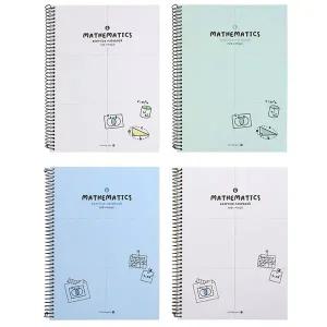 모닝글로리 수학연습장 3500 수학 6분할 스프링 연습장 (랜덤1개) 수학노트 (WFK5PED)