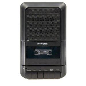 Memorex MX-CR90 레트로 카세트 플레이어/레코더 | 원터치 녹음, 빠른 전진/후진, 마이크 잭, 헤드폰 잭 휴대용 손잡이 및 AC 어댑터 클래식 테이프 레코더