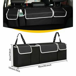 자동차 뒷좌석 트렁크 정리함  보관 트럭 SUV 밴 포켓 옥스포드 천
