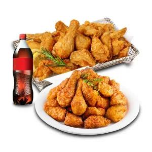 (호식이두마리) 후라이드+간장치킨+콜라500ml