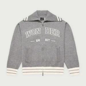 행텐틴즈 동백01 여아 레터링 하프 집업 스웨터그레이  14540-140-801-37-046