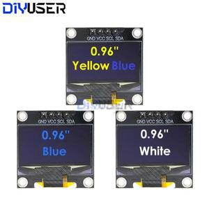 DIYUSER 아두이노용 12864 LCD 스크린 보드  OLED 디스플레이  IIC SPI 시리얼  7 핀  4 화이트  블루  옐