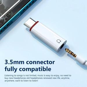 Xiaomi Redmi Huawei 유선 헤드셋 변환기 OTG 이어폰 오디오 AUX 어댑터 용 삼성호환 3.5mm 여성-C타입 남