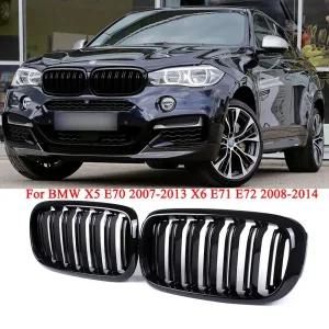 BMW 전면 그릴 광택 2라인 더블 슬랫 X5 E70 07-13 X6 E71 E72 08-