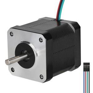 2상 양극성 표준 밀링 리드 스테퍼 1.7A-3.24V 모터 각도 3D 0.52Nm/73.63oz.in 42 48MM 프린터/CNC 고토크 스텝 네마 BESJMYT 각인기, 17 1.8도, 1.66x1.89인치