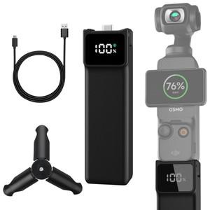 DJI호환 오즈모 포켓 3용 배터리 핸들  확장 액세서리 5000mAh 보조 (미니 소형 삼각대 포함)