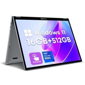CHUWI Book X 2-in-1 노트북 10.5인치 16GB LPDDR5 512GB SSD 인텔 N150( 3.6GHz) 윈도우 11 컨버터블 2TB