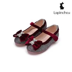 [트래드후스](본점)[LAPINCHOU] 라팡슈 엘레나 누누르스 메리제인 다크바이올렛 키즈구두 여아구두