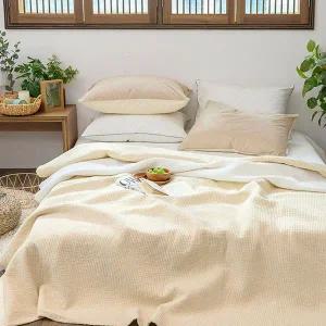 [골드스마일]아이보리 60수 아사 순면 피그먼트 킹 스프레드 이불