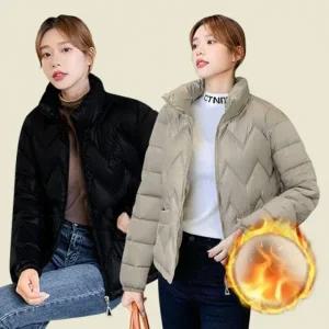 여성 겨울 아우터 누빔 하프 점퍼 방한 다운 패딩 숏 잠바 간절기아우터 여성 누빔 여자 경량 퀼팅 패딩