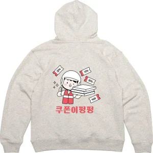 헤비후드집업 뒷면 쿠폰 배달 온라인구입 그림 프린팅