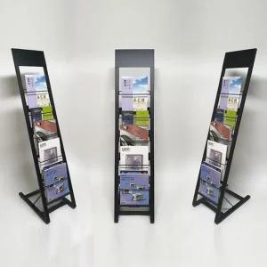 카달로그 거치대 전단지 팜플렛 잡지 꽂이 1열 5단 BK