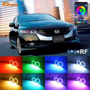 호환 오딧세이 RB3 RB4 2008 블루투스 앱 멀티 컬러 울트라 브라이트 RGB LED 엔젤 아이즈 키트 헤일로 링