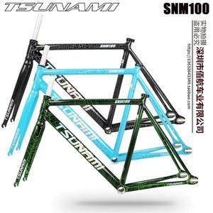 2025 새로운 쓰나미 고정 기어 자전거 프레임 SNM100 알루미늄 합금 셋 Fixie 단일 속도 포크 및