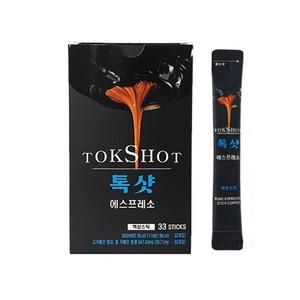 톡샷 에스프레소 커피 액상 원액 스틱 11ml 33개입 3박스