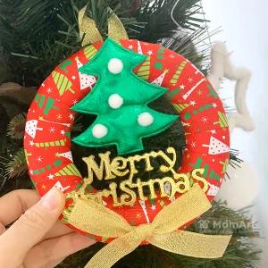 맘아트 DIY 크리스마스 리스 만들기 키트 레드리본 트리