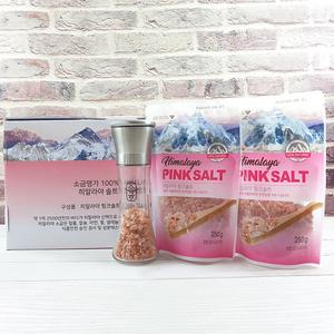히말라야 핑크솔트 3종 세트 그라인더(80g)+소금(250g)+소금(250g) 암염