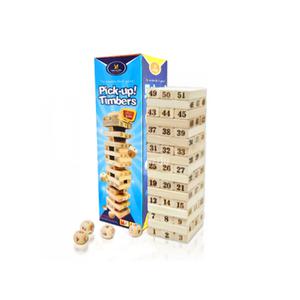 [씽크보드] 픽업팀버 젠가블럭51pcs+주사위4pcs (kc인증)