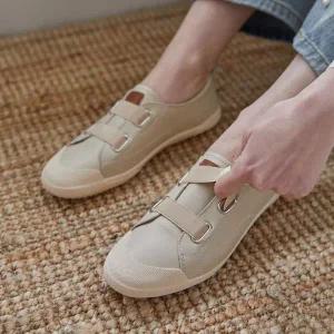 [분홍코끼리] 쫀득몰드창) Vol.2 헤이글 밴딩 가죽 운동화(2cm)